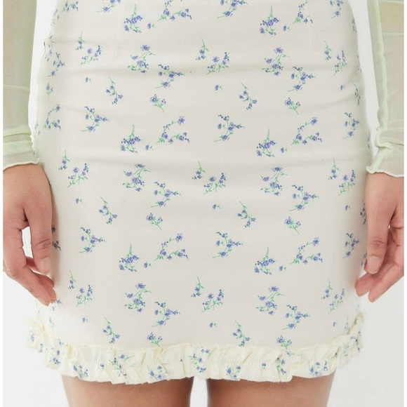 URBAN OUTFITTERS ASHTON RUFFLE MINI DRESS SIZE Large - Picture 3 of 10